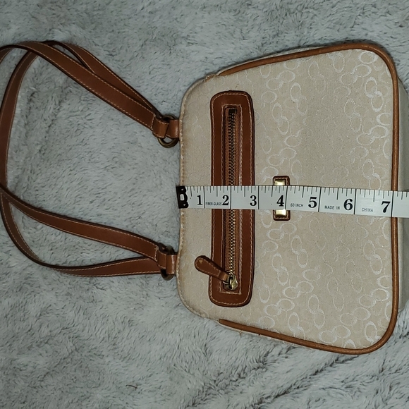 ROSETTI Beige Fabric w/Faux Leather Trim Shoulder-Tote Bag - Picture 11 of 13